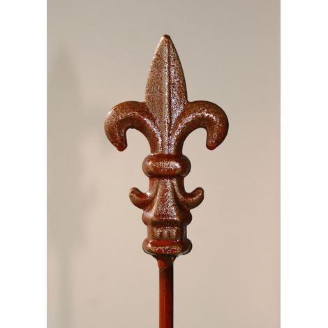 Fleur De Lys Top - Steel - Bare Metal/Ready to Rust