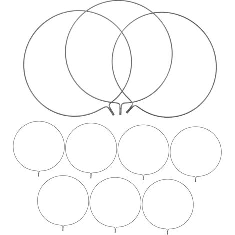10 Pièces Cadres Éventail à Main Ronds à Monter Soi-même Supports Éventail pour Spectacles Scéniques Cadre Fer pour Surface (1/5)