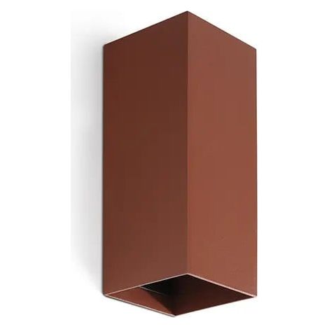 Lampada da parete LUNE quadrata in terracotta liscia 40549 (1/3)