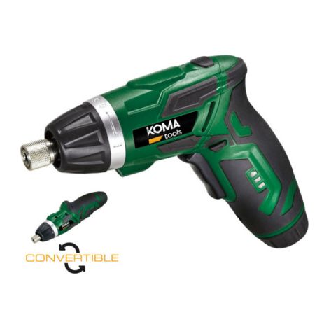 ATORNILLADOR A BATERIA REVERSIBLE 3,6V LITIO 1300mA CON 53 ACCESORIOS 17,5x14,8cm KOMA TOOLS (1/5)