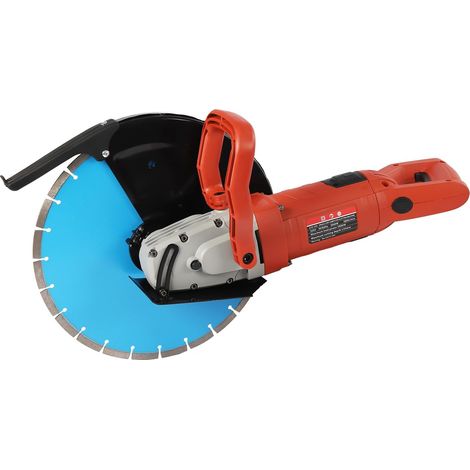 Betonsäge Trennschleifer mit 35cm Diamantblatt 3800r/min Nass-/Trockenbetonsäge Staubfreies Schneiden Steinschneidemaschine 3000W Reiner Kupfermotor