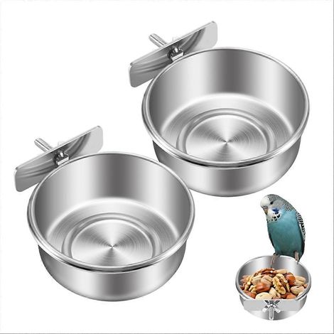 Oiseau cage nourriture eau Dispenser perroquet nourriture Dish oiseau mangeoire Cup (1/5)