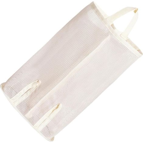 Sacs en maille à suspendre de grande capacité pour le stockage des produits, conteneurs en tissu ventilé efficaces pour l'organisation de la cuisine, sac de rangement ventilé de produits (1/5)