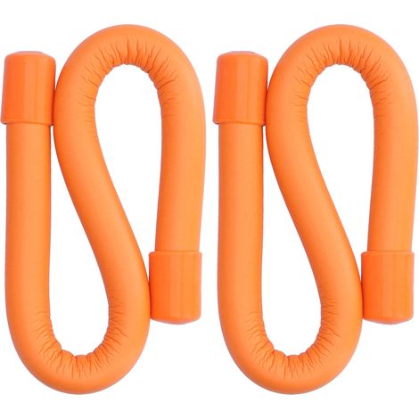 Anneaux de poids de yoga élastiques, réglables et durables, unisexes, pour la maison, le sport et la course à pied, orange (240 g x 2) (1/5)