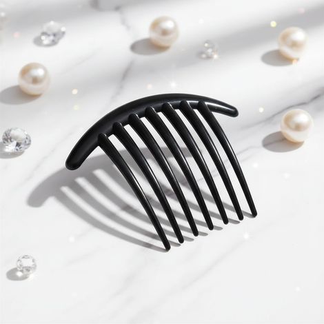Peigne torsadé français à 7 dents 3 pinces à cheveux en plastique peignes latéraux accessoires pour cheveux pour femmes et filles (1/5)