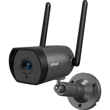 ieGeek Caméra Surveillance WiFi Exterieure Détection de Mouvement PIR Audio Bidirectionnel PC/Sirène/IP66 (1/5)