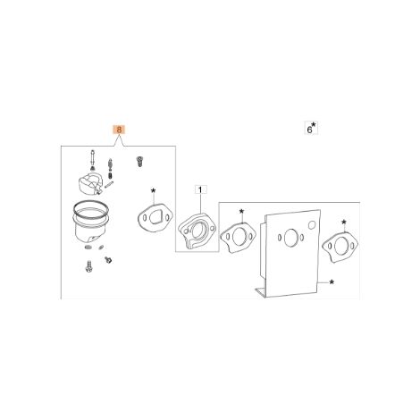 Rasenmäher Reparatursatz für G44PK Modelle ORIGINAL EMAK L66150211