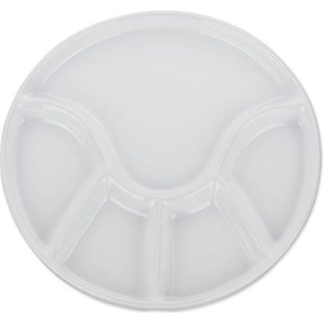 Kela piatto per fonduta bianco 21,5 cm in ceramica