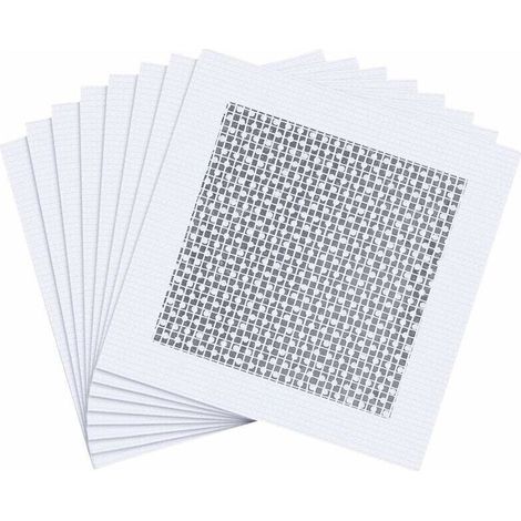 Lot de 8 patchs de réparation muraux en fibre de verre pour cloison sèche - Pour couvrir les fissures et les trous sur les clôtures en vinyle - Patchs autocollants en aluminium-Chrom (1/5)