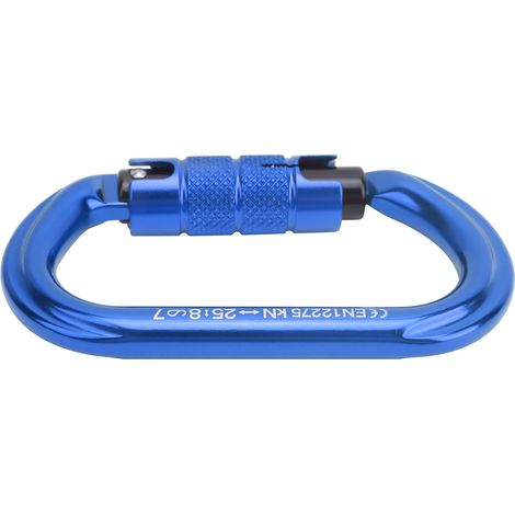 Xinda O-förmiger Sicherheitskarabiner, robuster Kletterkarabiner aus Aluminiumlegierung, blau (1/5)