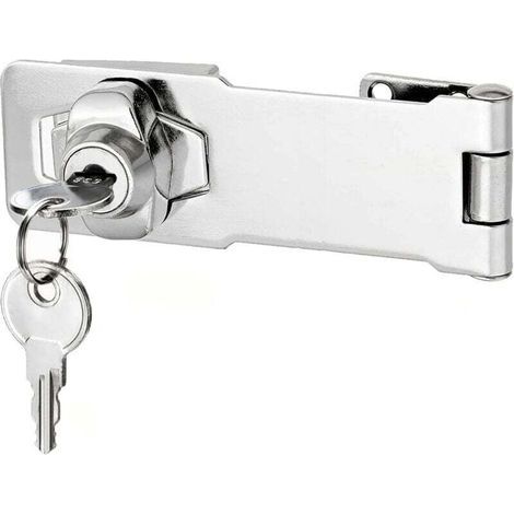 Cadenas à loquet en avec différentes clés, verrou de tiroir (10cm) (1/4)