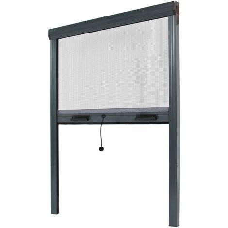 Torbel – Grille de défense télescopique 30 à 55 cm noir – Grille laquée 9005 – Pose horizontale/verticale – Fixation sans scellement – 440301