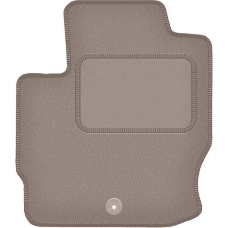 Tappetino in velluto per guidatore per: Mitsubishi Colt VII HB senza bocchette dell'aria (2008-2012) beige