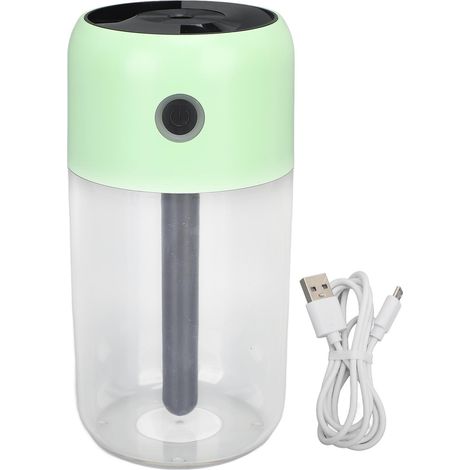 Mini-Luftbefeuchter mit Nachtlicht – 300 ml, extrem leise, ideal für Büro, Auto und Schlafzimmer – erfrischendes Grün (1/5)