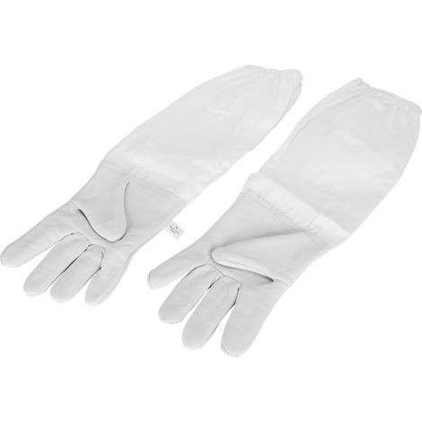 Gants d'apiculture à manches longues et poignets élastiques, taille XL. (1/5)