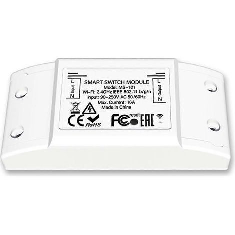 Interrupteur intelligent Bluetooth 16 A, interrupteur haute puissance de qualité industrielle, relais de commande sans fil pour maison connectée Tuya (1/5)