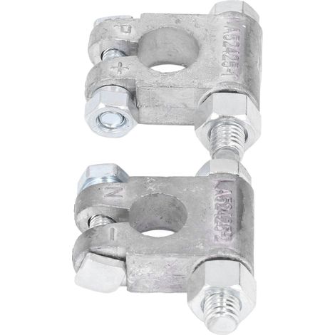 Jeu de 2 Bornes de Batterie Robustes, Cosses Universelles pour Voiture, Camion, Camping-Car - Pièces Auto Haute Performance (1/5)