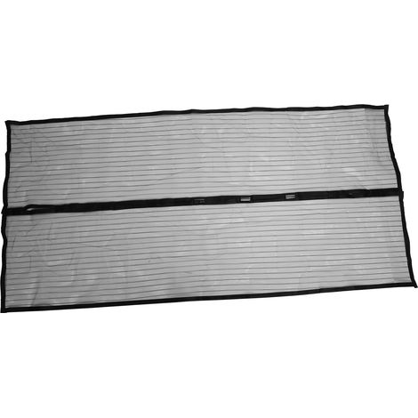 Rideau de porte magnétique à fermeture automatique, moustiquaire pour chambre et cuisine (noir) (1/5)
