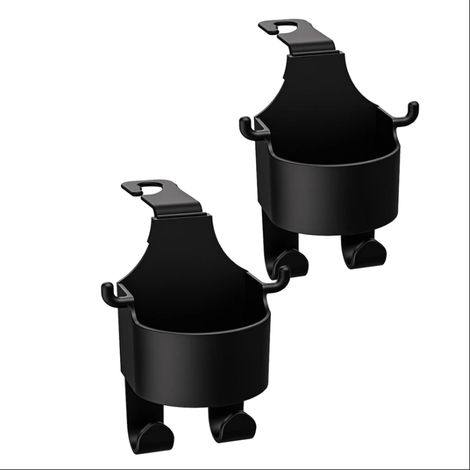 Ganci multifunzionali per schienale del sedile auto, portabicchieri posteriori con ganci, ganci portabicchieri multifunzionali per sedili auto (2 pezzi) (1/2)