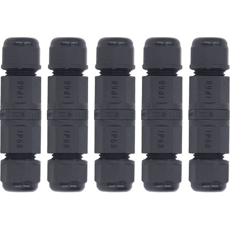 Lot de 5 connecteurs de câble étanches IP68 380 V 16 A pour équipements électriques extérieurs industriels (1/5)