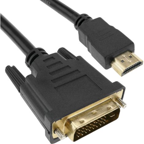 BeMatik - Câble HDMI HDMI type A male DVI-D male 3m. (1/5)