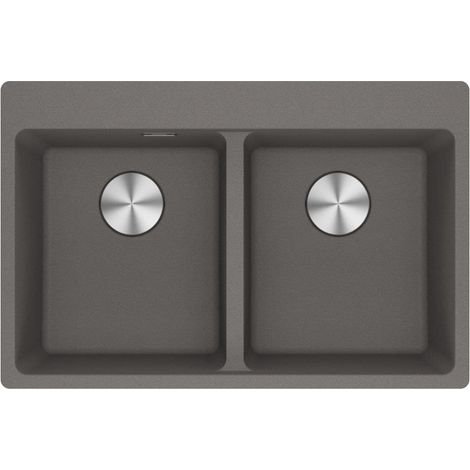 Evier Franke Maris Fragranit+ MRG620-34-34 - Gris Ardoise - Vidage : Automatique