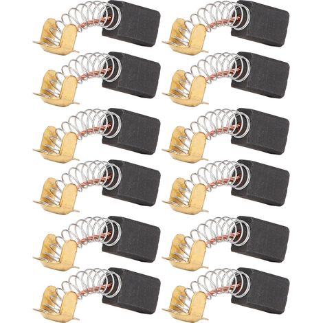 Lot de 20 charbons moteur cuivre 7x11x16mm pour perceuse visseuse meuleuse angulaire sèche-cheveux malaxeur affleureuse (1/5)