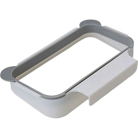 Support sac poubelle sur porte placard gain de place durable portable suspendeur sac déchets pour cuisine salle de bain (1/4)