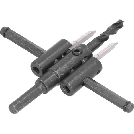 Kit de scie cloche réglable pour bois, foret à trous ronds, outil de bricolage pour le travail du bois, 30-120 mm (1/5)