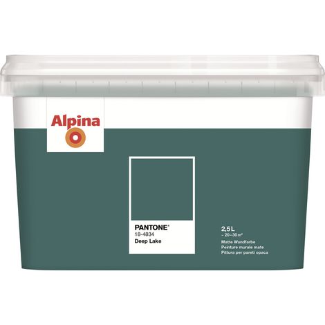 Alpina Wandfarbe Pantone matt deep lake 2,5 L Wandfarbe