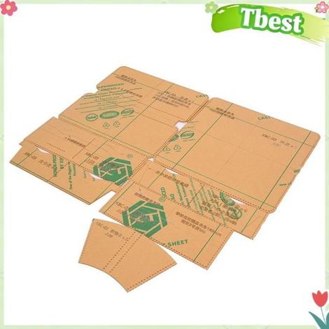 Tbest Modèle de fabrication de portefeuille Gabarit en Acrylique pour la Fabrication de Portefeuilles, Outil de arts parure (1/5)