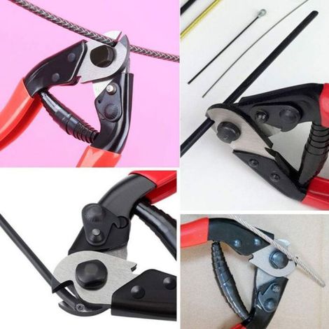 Pince Coupe-Câble Vélo 9 mm Acier – Robuste, Multifonction, Poignée Rouge (1/5)