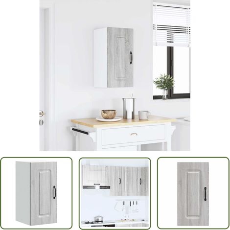 vidaXL Küchen-Hängeschrank Kalmar Grau Sonoma Holzwerkstoff (1/5)