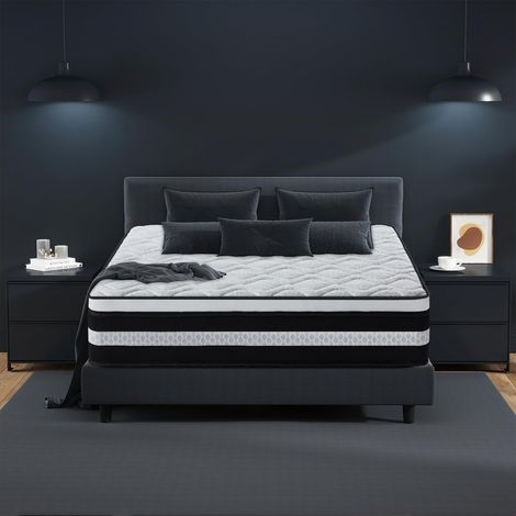 Yidatong – Matelas mémoire de forme 160x200 cm – Épaisseur 26 cm – Fermeté moyenne – Ultra respirant – Ressorts ensachés pour soutien optimal (1/5)