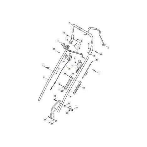 CABLE DE CONTROL BBC WESCON NP53 (25 ORIGINAL STIGA - 381030081/0
