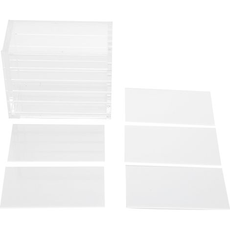 Boîte de rangement transparente pour cils à greffer, organiseur de maquillage 5 couches, support pour colle et palettes de cils (1/5)