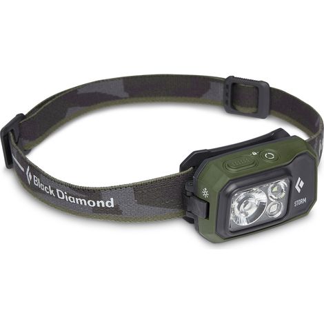 Black Diamond Storm 450 Oliva Linterna con cinta para cabeza (1/4)