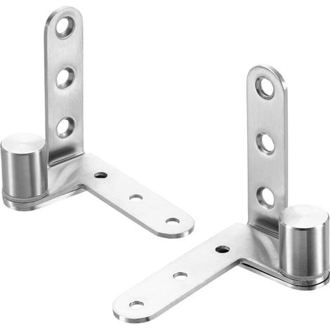 Charnière de porte pivotante à 180 degrés, quincaillerie de porte robuste en acier inoxydable pour portail de bar, de café, d'une épaisseur minimale de 25 mm, poids maximal de 20 kg, argent (1/4)