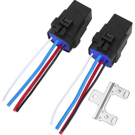 1 Set 12V DC 40A 4-Pin Kfz-Relaiskabel Wasserdicht Integrierte Kfz-Buchse YEMAA (1/4)
