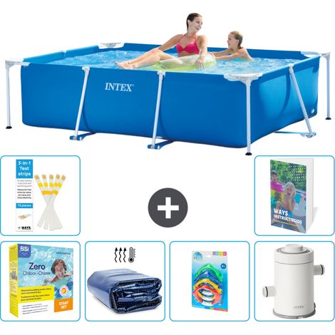 Rechteckiger Frame Pool - 220x150x60 cm - 7-teilig S7