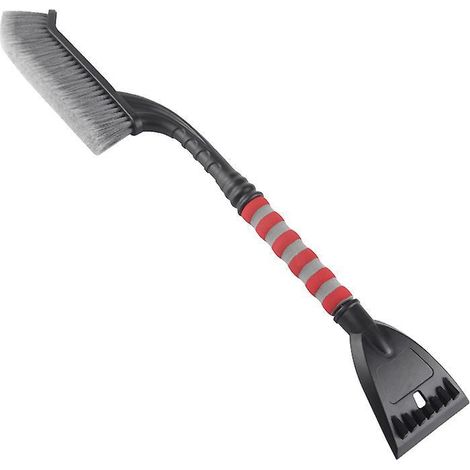 gris (abs,pvc Poils,66cm) Grattoir Glace Et Brosse Neige, Grattoir Amovible Avec Poigne Souple Antidrapante Pour Pare-brise Et Vitres De Voiture (1/5)