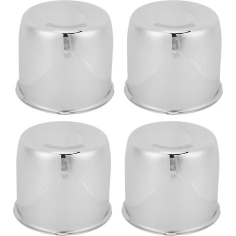 4pcs 4,25 Pouces en Acier en Carbone Poussière à Travers Les Capuchons Centraux pour Roues de Camion RV RV SUV Jantes, s'adapte au Diamètre du Trou Central de 4,25 Pouces, en (1/5)