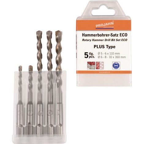 Projahn Satz SDS-plus ECO 5 tlg. bestehend aus: je 1 Stück 5x110, 6x110, 6x160, 8x160, 10x160 (1/5)