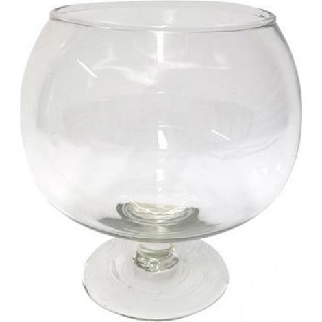 DUE ESSE DISTRIBUZIONI Vaso Napoleone H 19 Cm D 16 Cm Vetro Natural Scatola Regalo