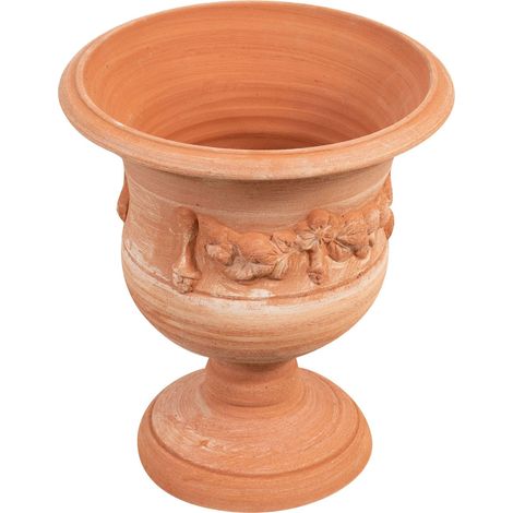 Vaso terracotta 40x35x35 cm Made in Italy Vaso grande da esterno artigianale Vasi terracotta grandi per piante Vasi terracotta (1/5)