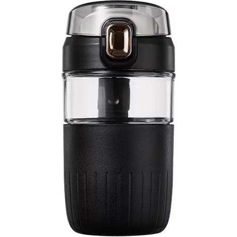 Trendiger 560-ml-Glasbecher mit Tee-Ei, Büro-Kaffeebecher (1/5)