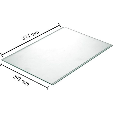 Whirlpool - clayette verre (avec guide) l=434x292x4g - c00517626 (1/4)