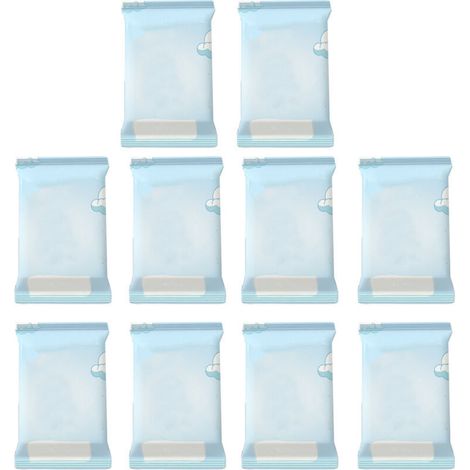 1 Paquet de 10 Lingettes Bébé Douces en Non-Tissé, Nettoyantes et Hydratantes pour Nouveau-né, Pratiques à Transporter (1/5)