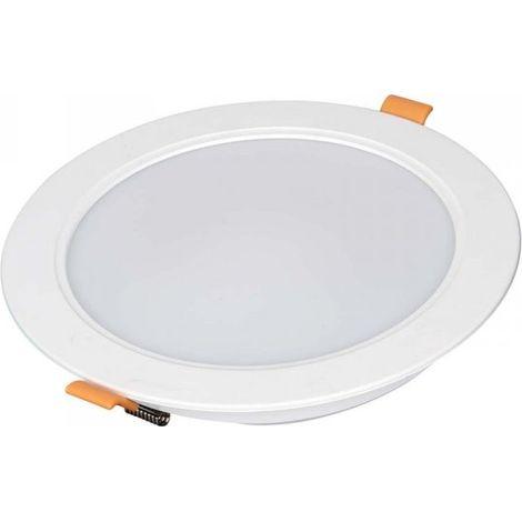 Faretto Led Da Incasso Rotondo 9W 900LM Neutro 4000K Diametro 120mm Montaggio 2 In 1 Da Plafone e Da Incasso