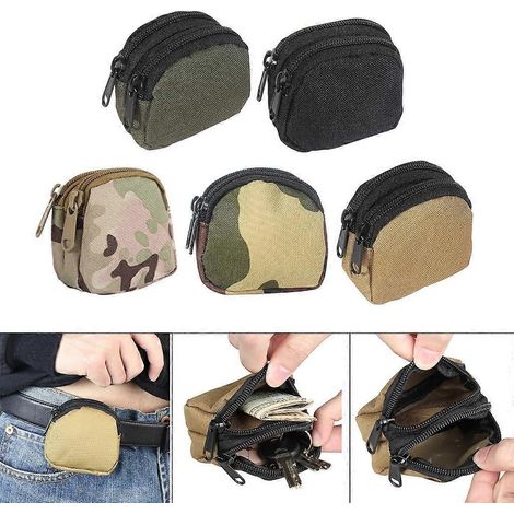 Sac banane en nylon, pochette utilitaire, porte-monnaie, organisateur léger, poche (1/4)